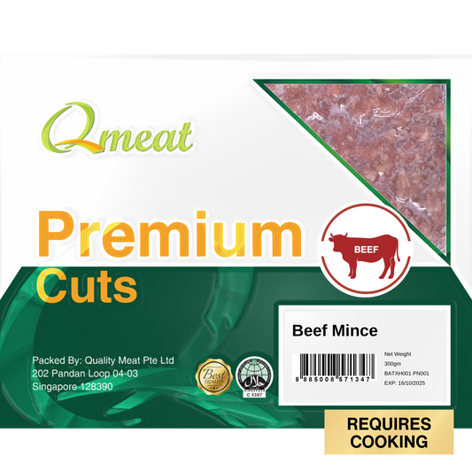 Qmeat Frozen Beef Mince (300g)