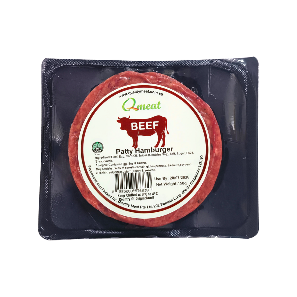 Qmeat Beef Patty - Hamburger