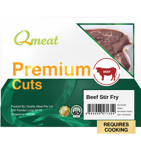 Qmeat Frozen Beef Stir Fry (300g)