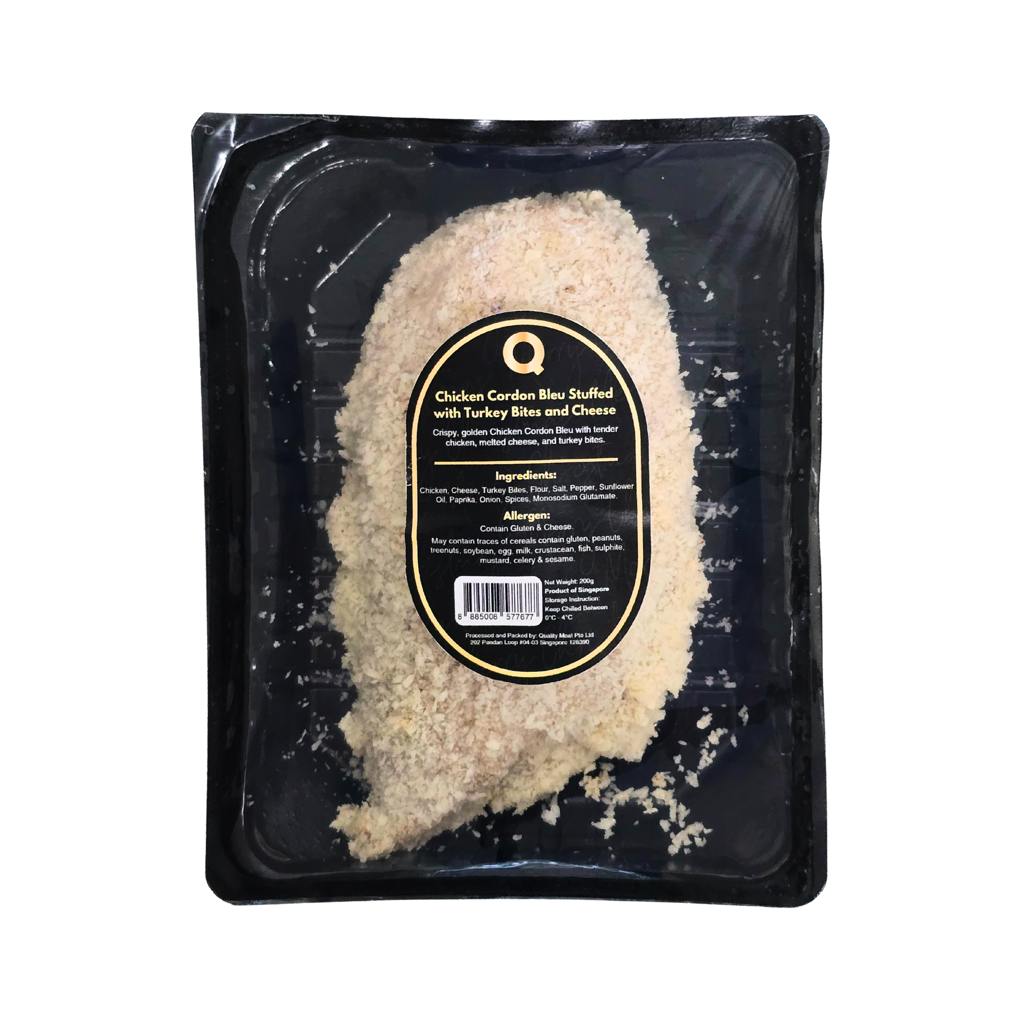 Q Chicken Cordon Bleu Stuffed with Turkey Bites and Cheese (200g)