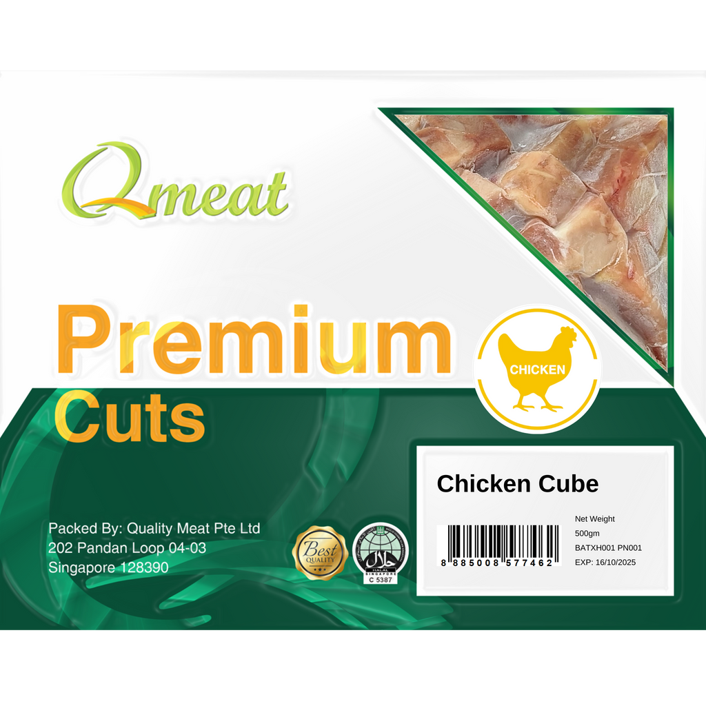 Qmeat Frozen Chicken Cube (500g)