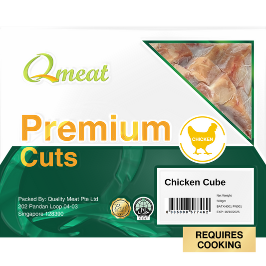Qmeat Frozen Chicken Cube (500g)