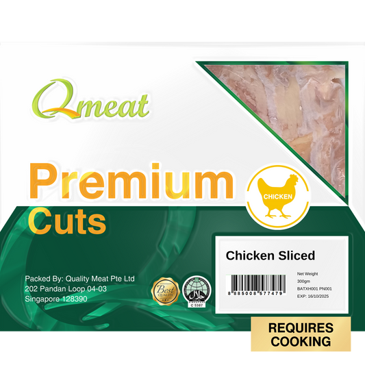 Qmeat Frozen Chicken Sliced (300g)