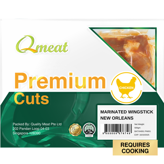 Qmeat Frozen Chicken Wingstick New Orleans (500g)