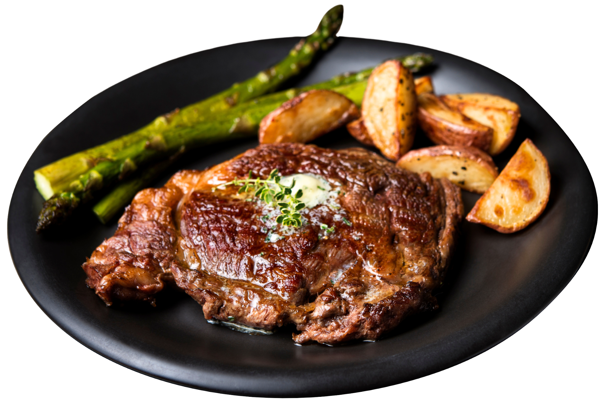 Qmeat Frozen Beef Ribeye Steak Peppery (440g)