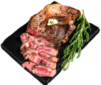 Qmeat Frozen Beef Ribeye Steak Western BBQ (440g)