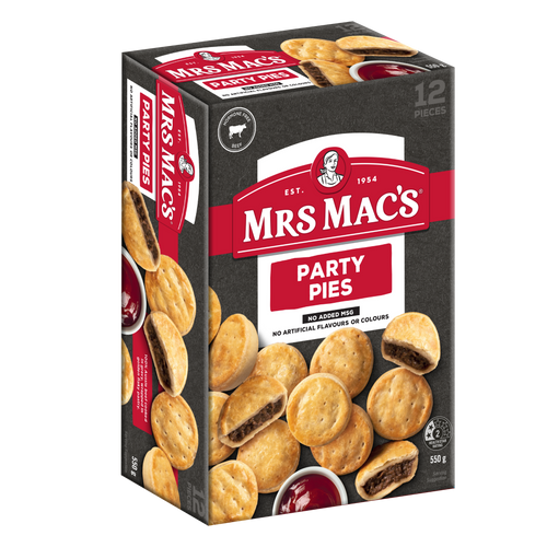 Mrs Mac's Party Pies - 12 Pieces (550g)