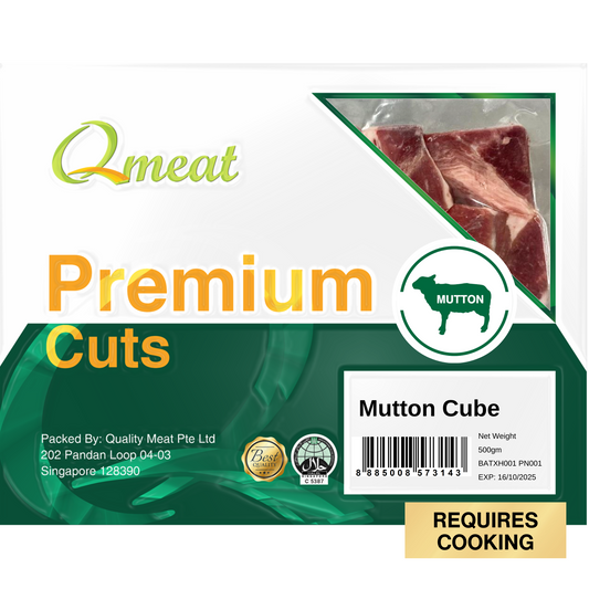 Qmeat Frozen Mutton Cube (500g)