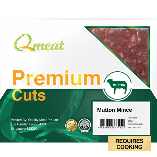 Qmeat Frozen Mutton Minced (300g)