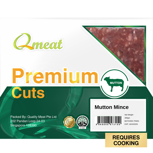 Qmeat Frozen Mutton Minced (300g)