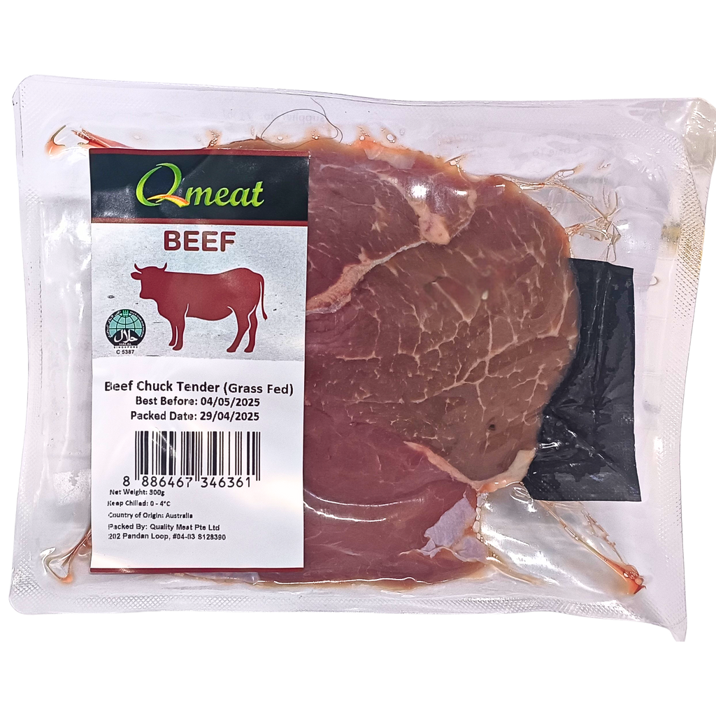 Qmeat Australian Air Flown Grass Fed Beef Chuck Tender (300g)