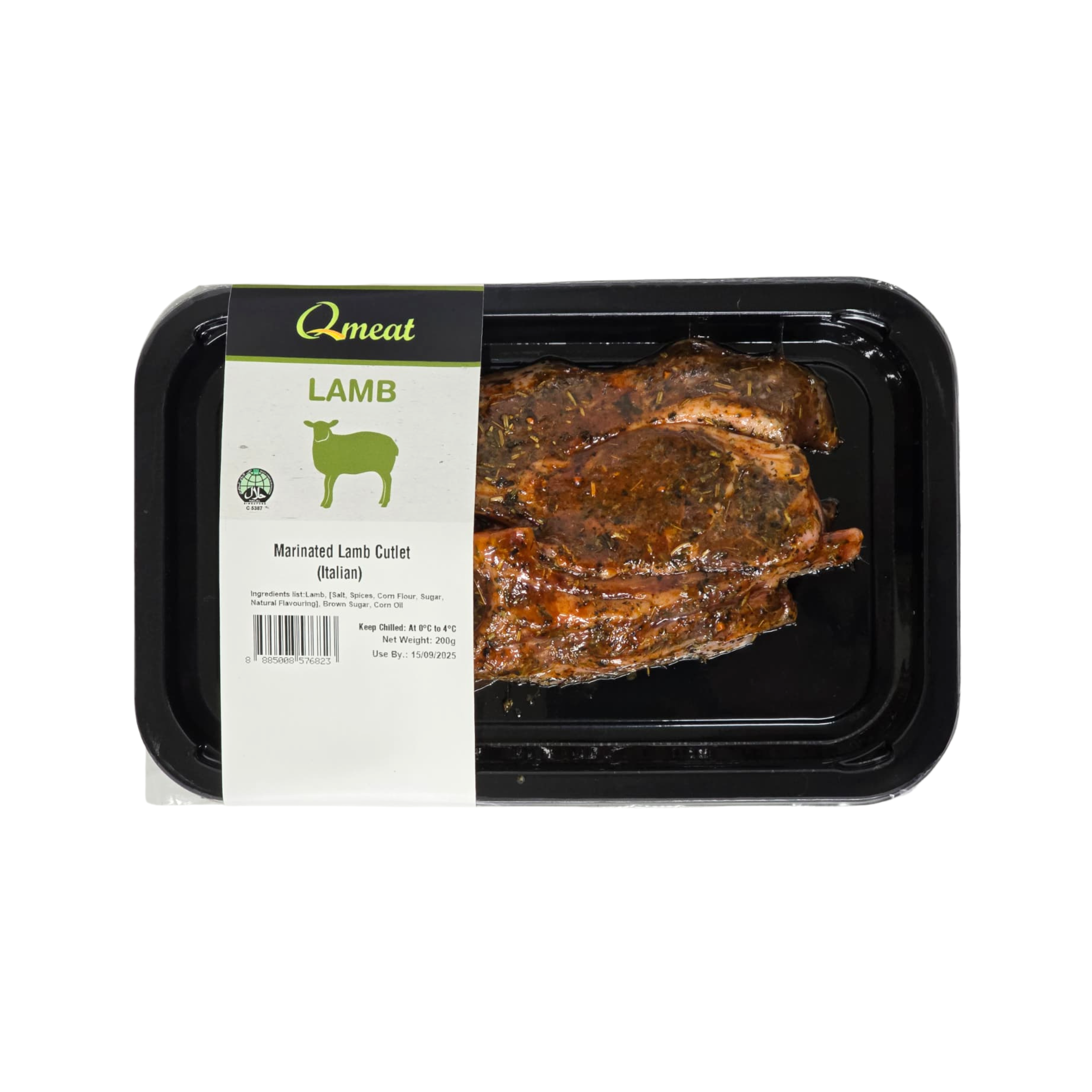 Qmeat Lamb Marinated Cutlet (Italian) - Chilled (200g)